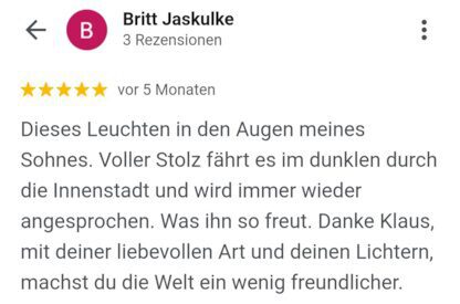 Google Rezension Britt